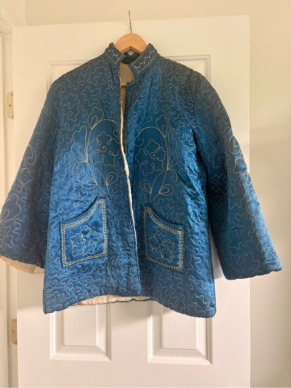 Vintage hand made Japanese quilted jacket